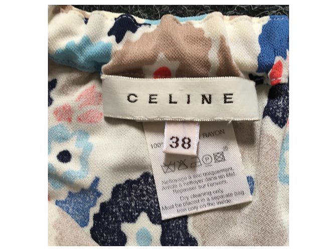 Céline Kleid aus Viskose Größe 38 Mehrfarben - Ansicht 9