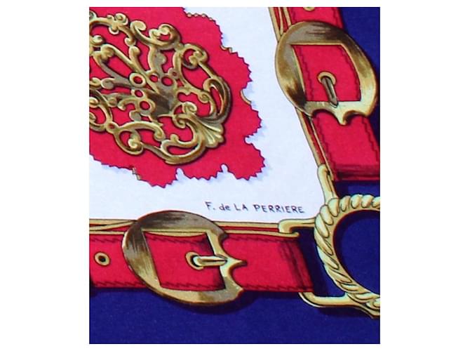 Hermès Quadratischer Hermes ``Kupferwaren'' Blau - Ansicht 4