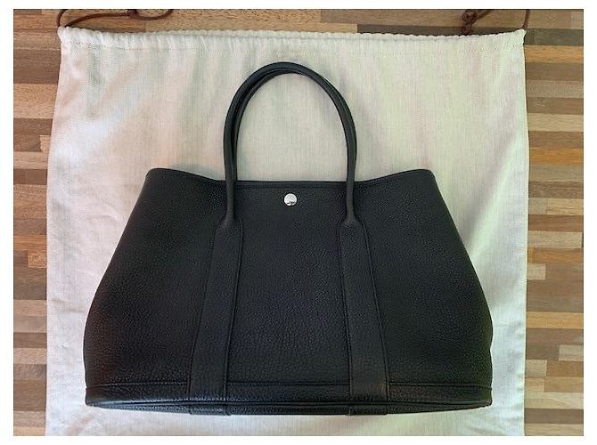 Garden Hermès Gartenparty-Tasche 36 Schwarz - Ansicht 8