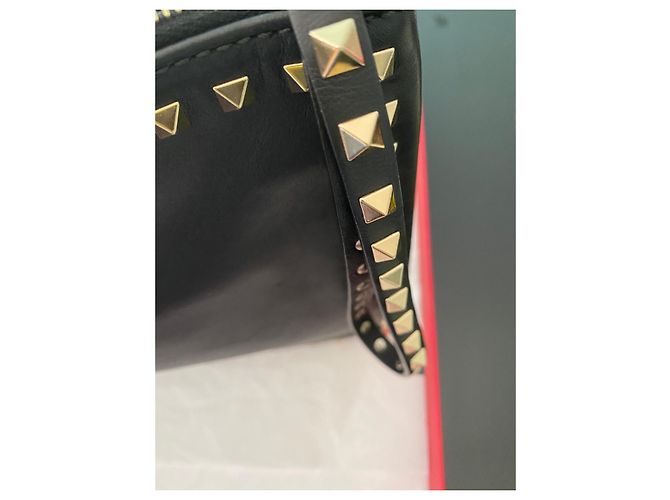 Valentino Garavani POCHETTE XL IN PELLE DI AGNELLO Nero - vista 8