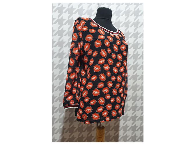 Autre Marque Blusa Rich & Royal Estampado Kisses Multicolor - vista 2