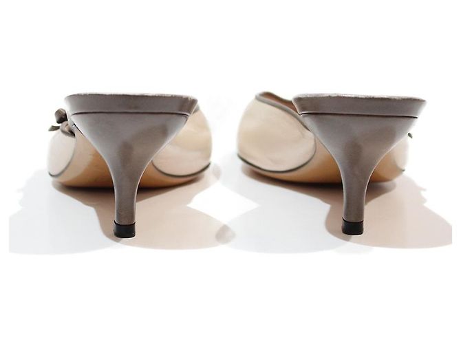 MULES CHANEL KLEINER TALON END SQUARE Taupe - Ansicht 2