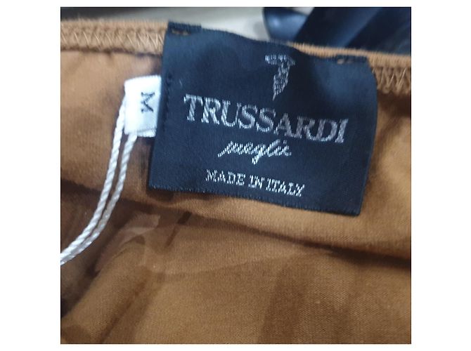 Trussardi Pullover mit Schleifenknoten Hellbraun - Ansicht 6