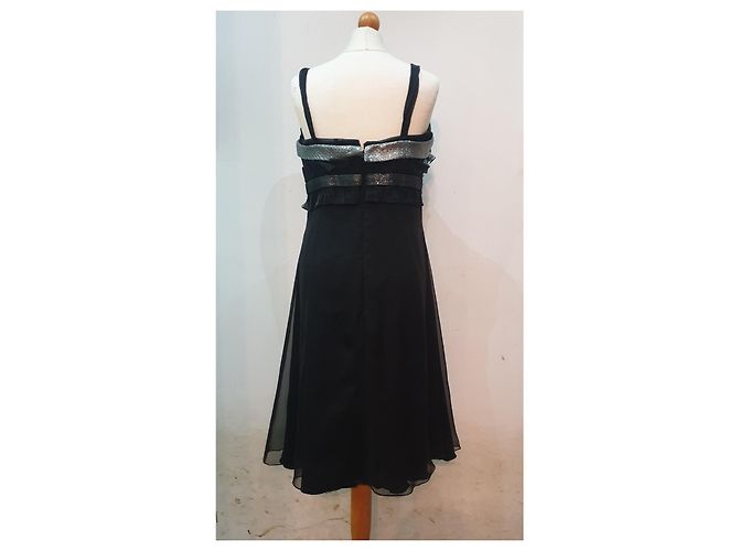 Autre Marque Renato Balestra Abendkleid Schwarz - Ansicht 3