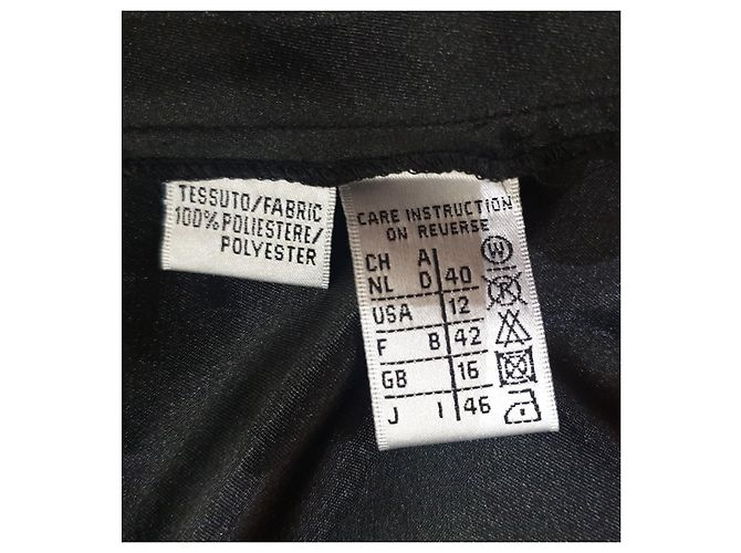 Autre Marque Renato Balestra Abendkleid Schwarz - Ansicht 5