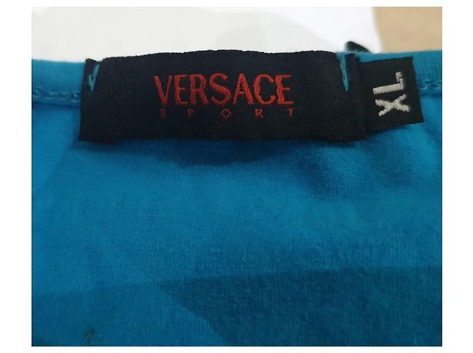 Jersey Versace con medusa Turquesa - vista 6