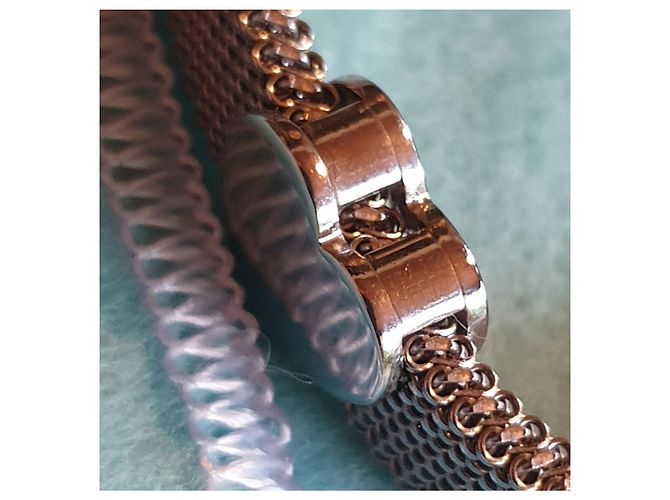 Tiffany & Co Bracciale elastico in acciaio T&Co. raro Argento - vista 5
