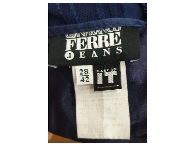 Gianfranco Ferré Jeans-Midikleid Dunkelblau - Ansicht 7