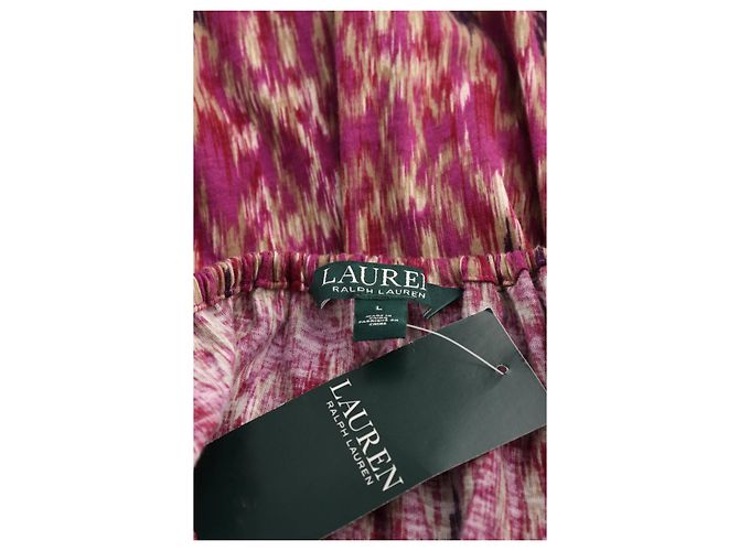 Blusa Lauren Ralph Lauren Viola Multicolore Modale Porpora - vista 3