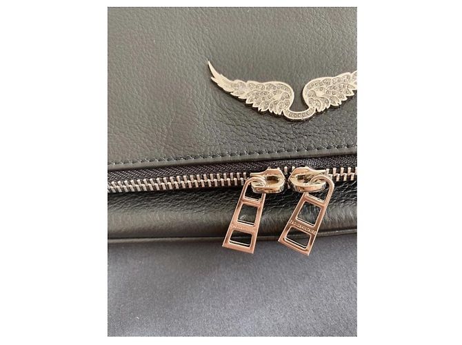 Borsa Zadig & Voltaire Rock in pelle nera Nero - vista 4