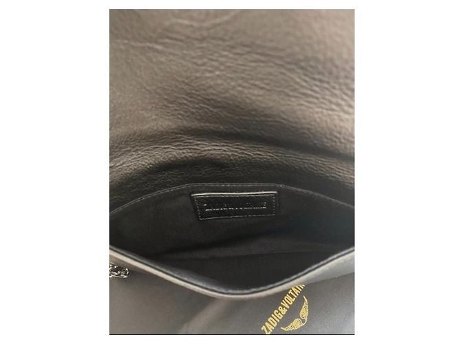 Borsa Zadig & Voltaire Rock in pelle nera Nero - vista 5