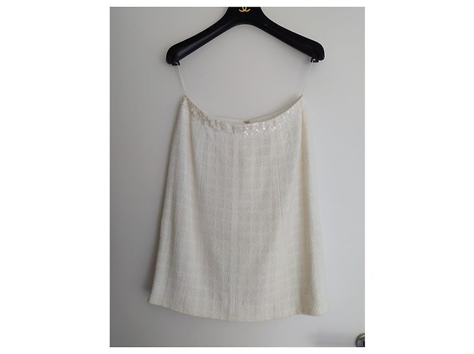 Chanel Falda elegante Blanco - vista 2