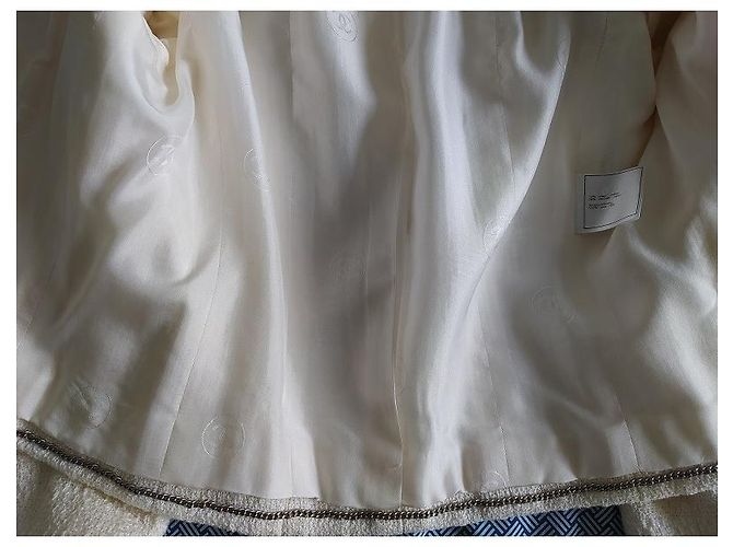 Chanel Falda elegante Blanco - vista 4