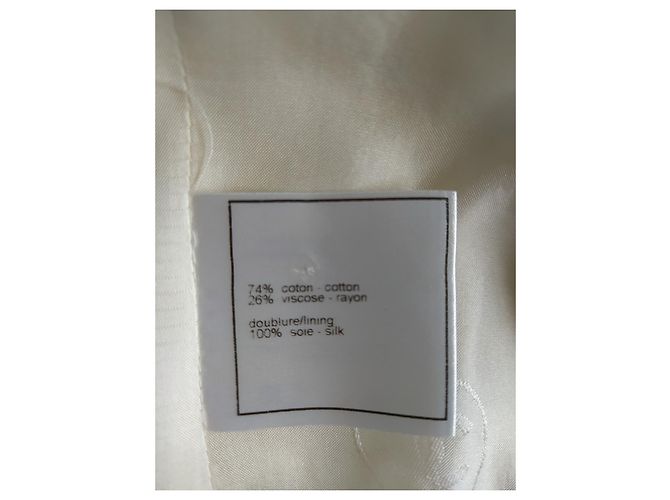 Chanel Falda elegante Blanco - vista 8