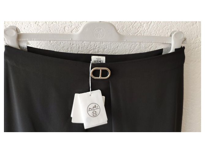 Hermès HERMES MIDI-ROCK SCHWARZ EIDECHSE - Ansicht 2