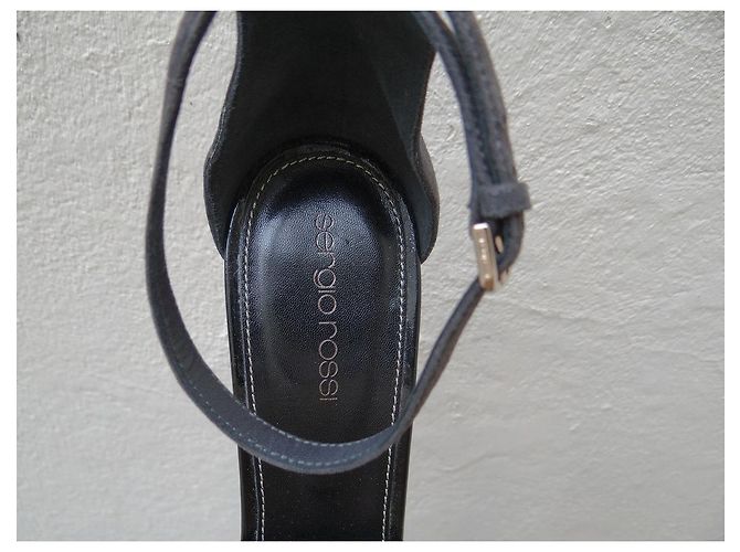 Sergio Rossi Pumps aus Leder Grau Größe 40 - Ansicht 3
