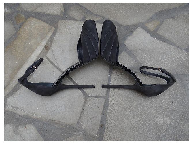 Sergio Rossi Pumps aus Leder Grau Größe 40 - Ansicht 5