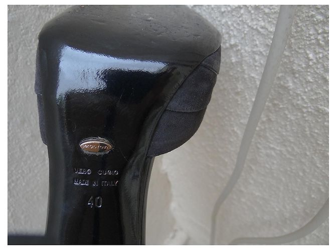 Sergio Rossi Pumps aus Leder Grau Größe 40 - Ansicht 9