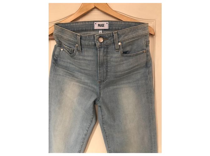 Paige Jeans Vaqueros Paige Azul Claro de Algodón y Elastano Talla 27 - vista 3