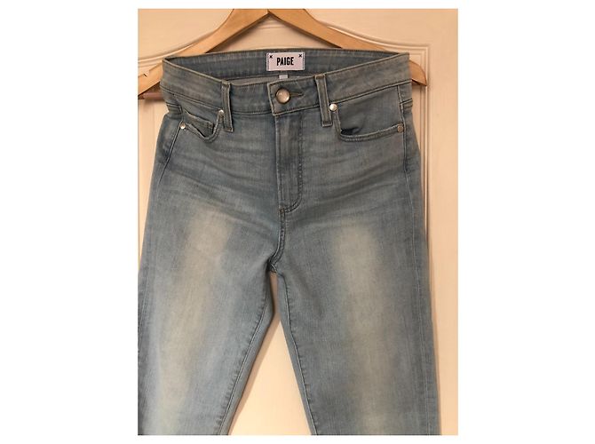 Paige Jeans Vaqueros Paige Azul Claro de Algodón y Elastano Talla 27 - vista 6