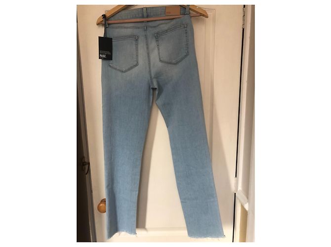 Paige Jeans Vaqueros Paige Azul Claro de Algodón y Elastano Talla 27 - vista 8