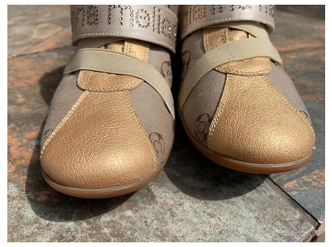Gianna Meliani Sneaker Leder Beige Gold Größe 36 Golden - Ansicht 2