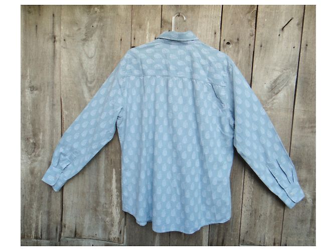 Autre Marque La Compagnie du Lin Hemd Gr. XL Hellblau - Ansicht 2