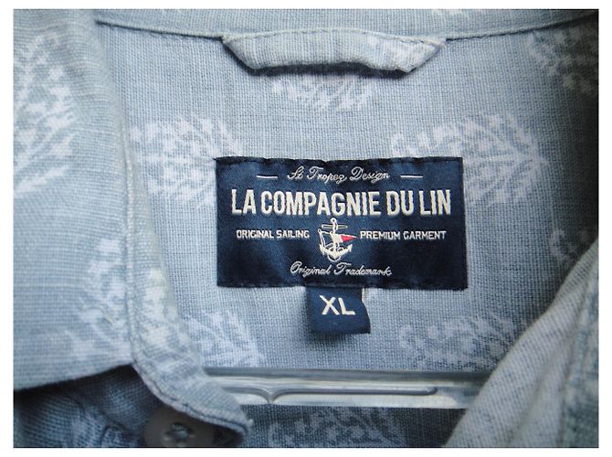 Autre Marque La Compagnie du Lin Hemd Gr. XL Hellblau - Ansicht 3