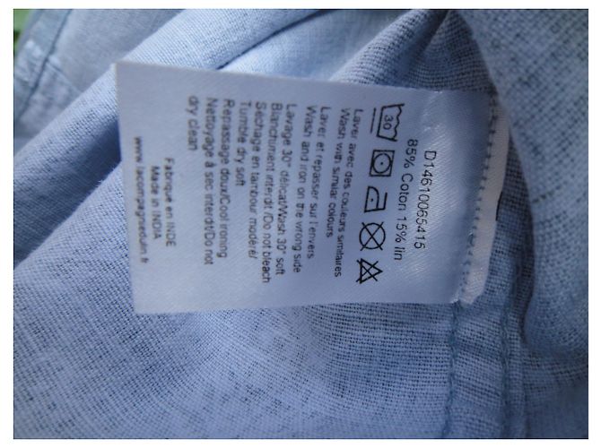 Autre Marque La Compagnie du Lin Hemd Gr. XL Hellblau - Ansicht 4