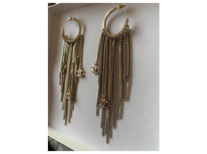 Chanel Aretes Dorado - vista 3