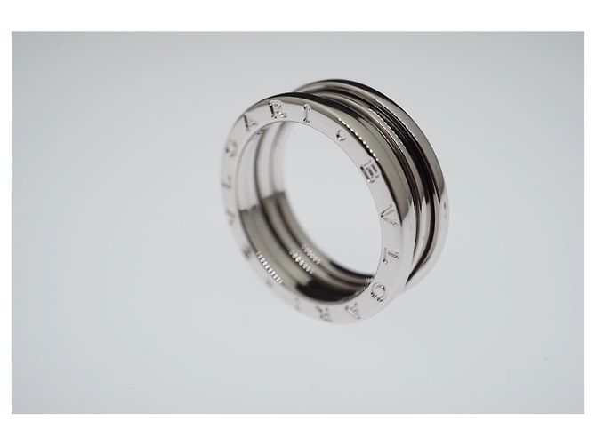 Bulgari Bvlgari 18k Weißgold B.Null1 3-Bandringgröße US8.1/8 EU58 - Ansicht 8