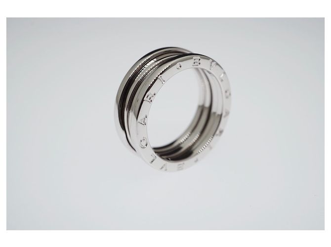 Bulgari Bvlgari 18k Weißgold B.Null1 3-Bandringgröße US8.1/8 EU58 - Ansicht 10