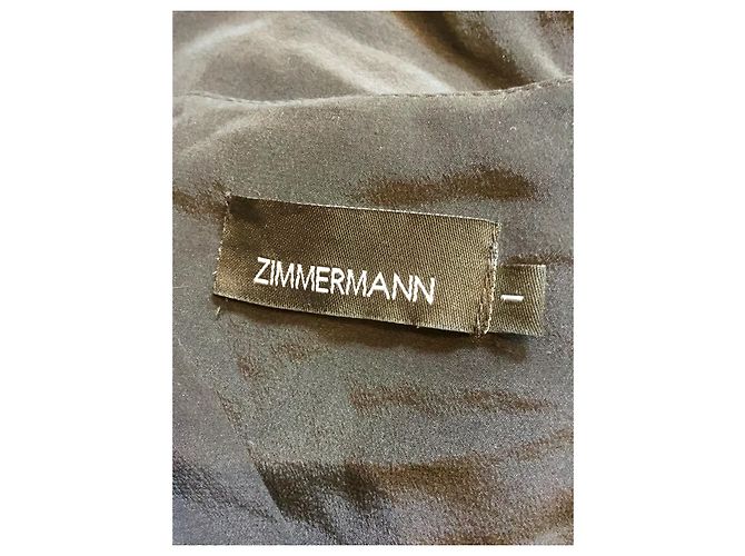 Zimmermann Sweet Talker Seidenkleid mit V-Ausschnitt Schwarz - Ansicht 5