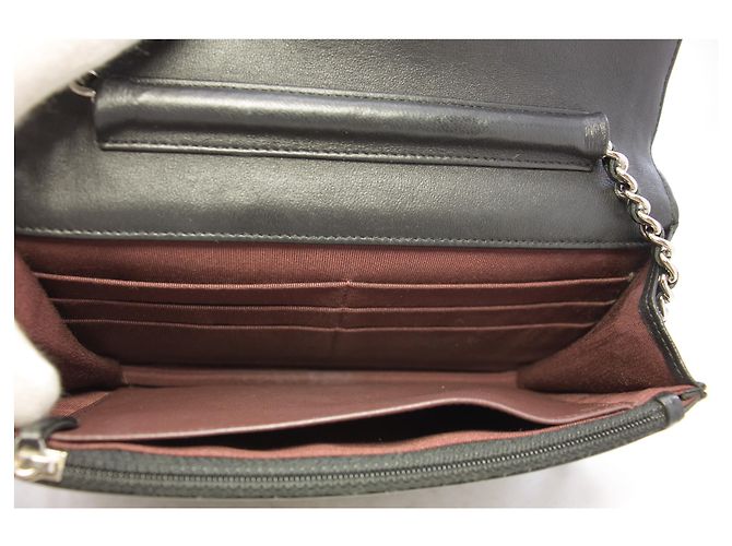 Wallet On Chain Portafoglio classico nero CHANEL con tracolla a catena WOC a tracolla - vista 10