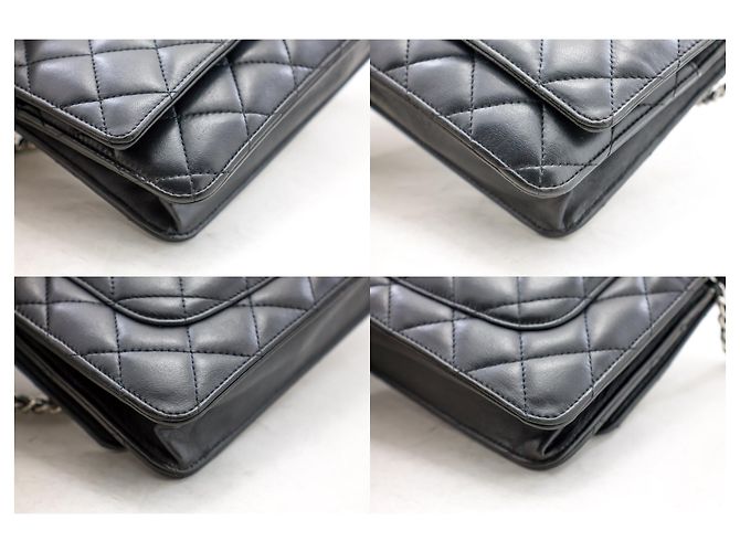 Wallet On Chain Portafoglio classico nero CHANEL con tracolla a catena WOC a tracolla - vista 6