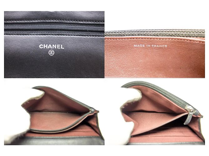 Wallet On Chain Portafoglio classico nero CHANEL con tracolla a catena WOC a tracolla - vista 8