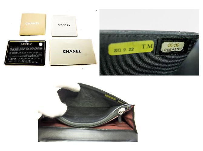 Wallet On Chain Portafoglio classico nero CHANEL con tracolla a catena WOC a tracolla - vista 9