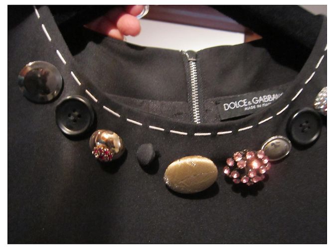 Dolce & Gabbana Kleid schwarz aus Polyester XL - Ansicht 3