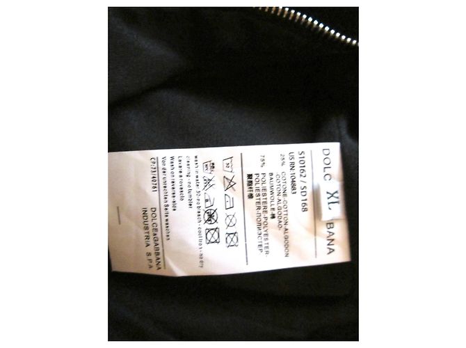 Dolce & Gabbana Kleid schwarz aus Polyester XL - Ansicht 5