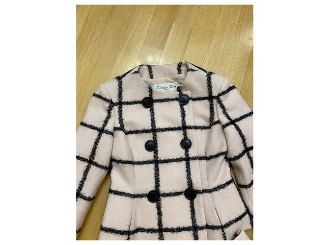Conjunto de saia e casaco Christian Dior rosa de lã - vista 2