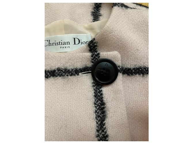 Conjunto de saia e casaco Christian Dior rosa de lã - vista 9