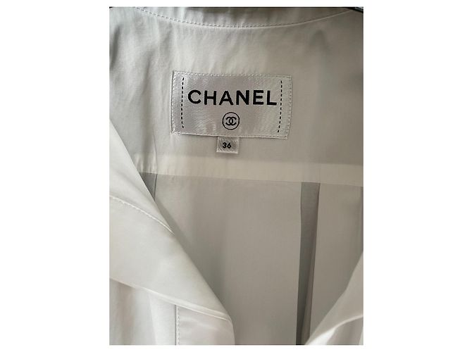 Vestido Chanel La Pausa de algodón blanco - vista 15