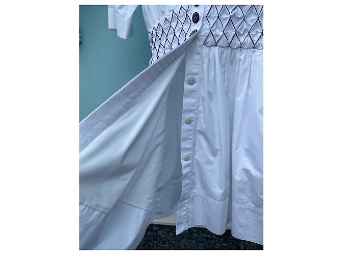 Vestido Chanel La Pausa de algodón blanco - vista 5