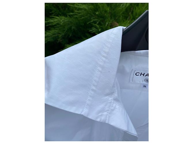 Vestido Chanel La Pausa de algodón blanco - vista 8