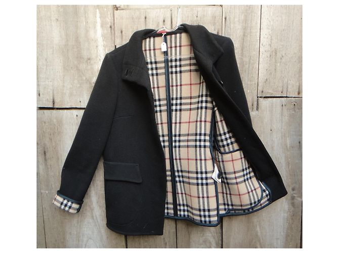 Burberry Mantelgröße 44 Schwarz - Ansicht 3