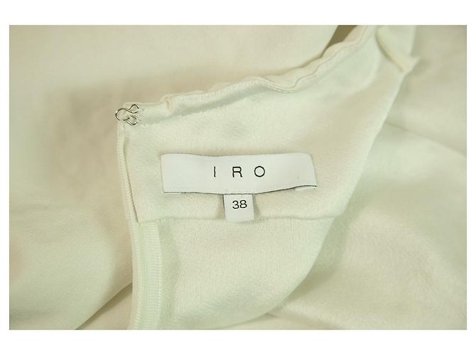Macacão IRO Hatford Ivory White Silky Open Back Macacão Calça tamanho 38 Branco - vista 3