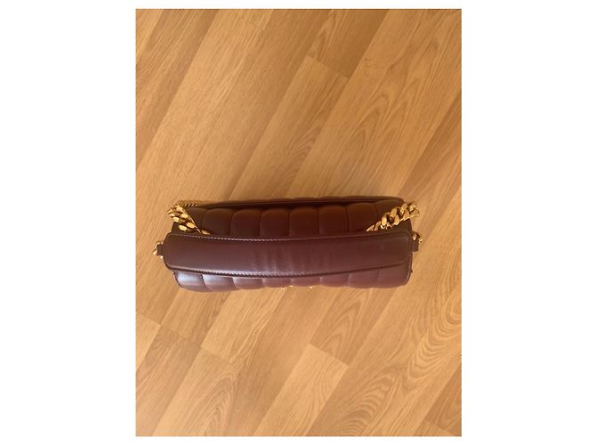 Borsa Saint Laurent Vicky in pelle bordeaux Bordò - vista 5