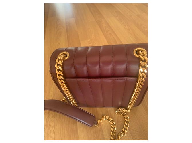 Borsa Saint Laurent Vicky in pelle bordeaux Bordò - vista 6