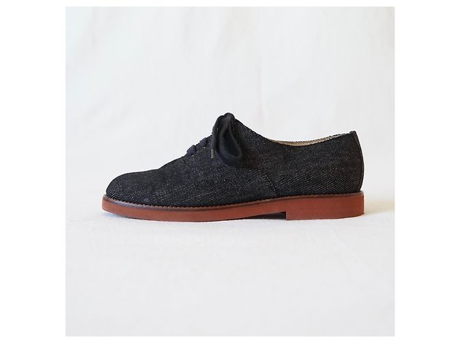 Chanel Schnürschuhe Blau - Ansicht 2