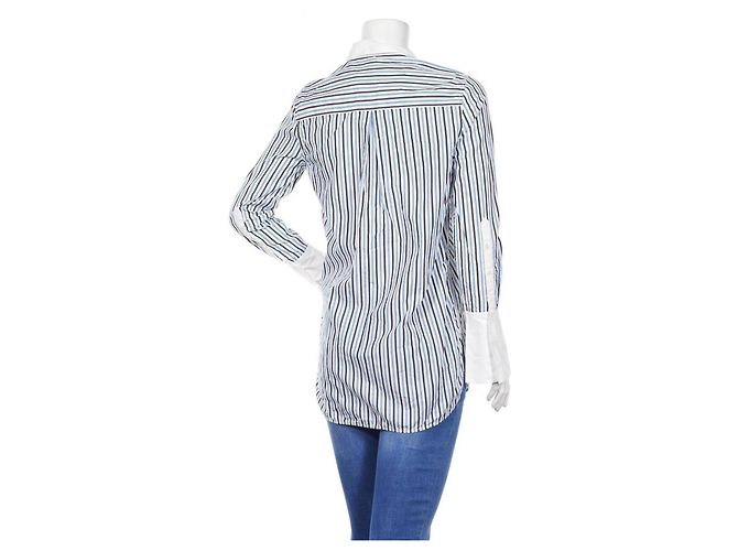 Blusa de rayas de algodón Equipment Talla S Multicolor - vista 2
